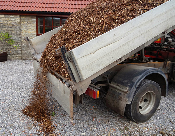 Mulch Delivery Truck